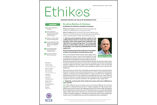 Write for Ethikos | Learn more 